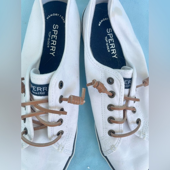 White Sperry Women's Pier View Sneaker - Picture 2 of 6